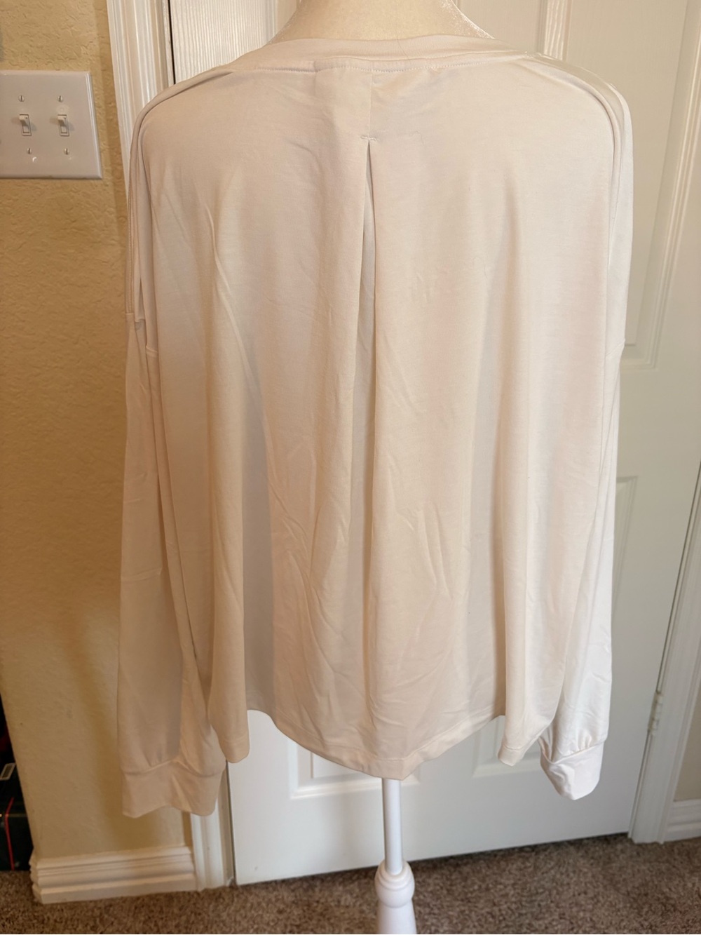 Athleta Long-Sleeve Crewneck Top in Cream - Picture 2 of 9
